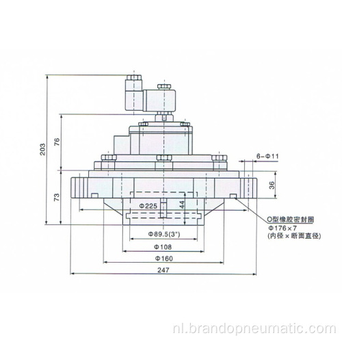 3 inch Turbo Type Pulse ventiel